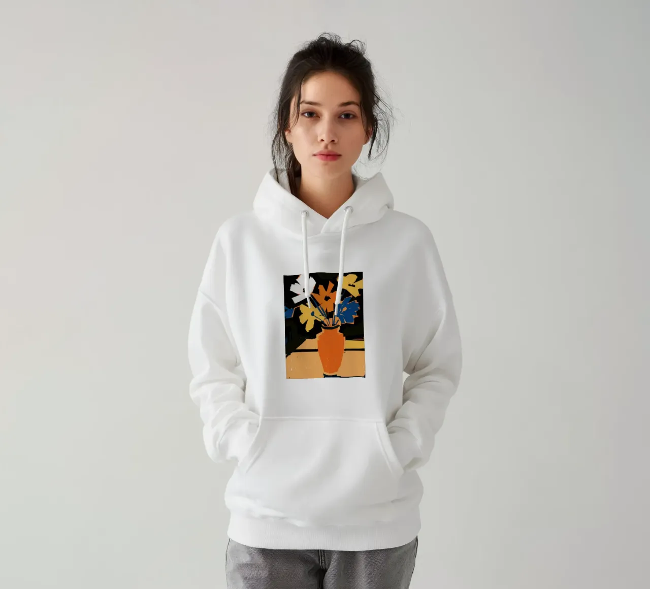 Fusione di colori fauve felpa con cappuccio da Sky Velour