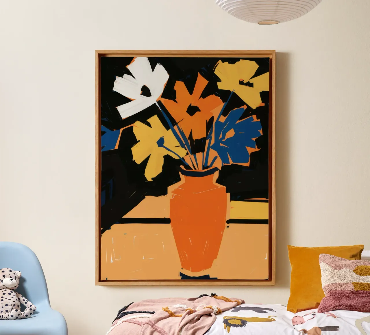 Fusione di colori fauve tela da Sky Velour