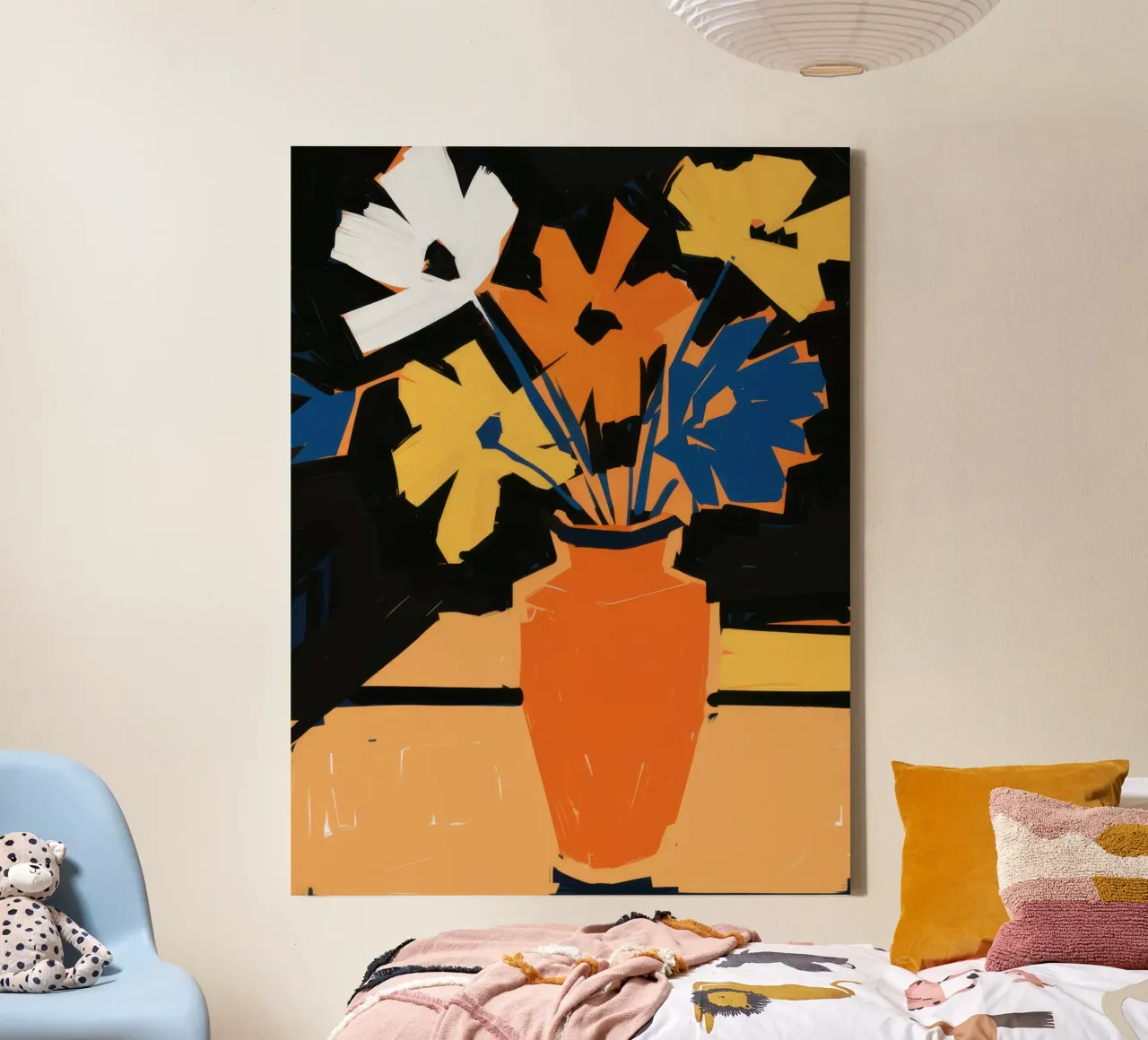 Fusione di colori fauve tela da Sky Velour