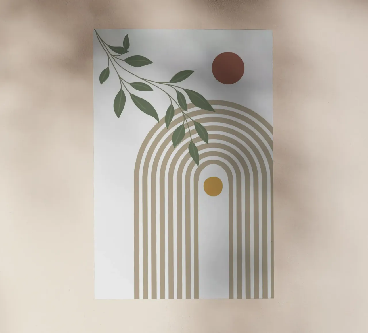 Mid Century Modern Art backlit film by DesignArt