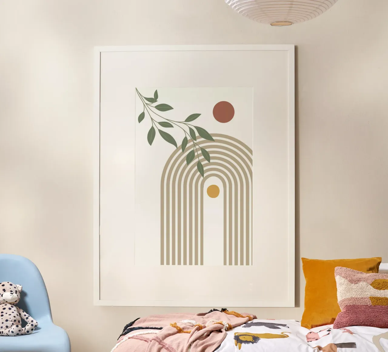 Arte Moderna del Mid Century poster con telaio in plastica da DesignArt