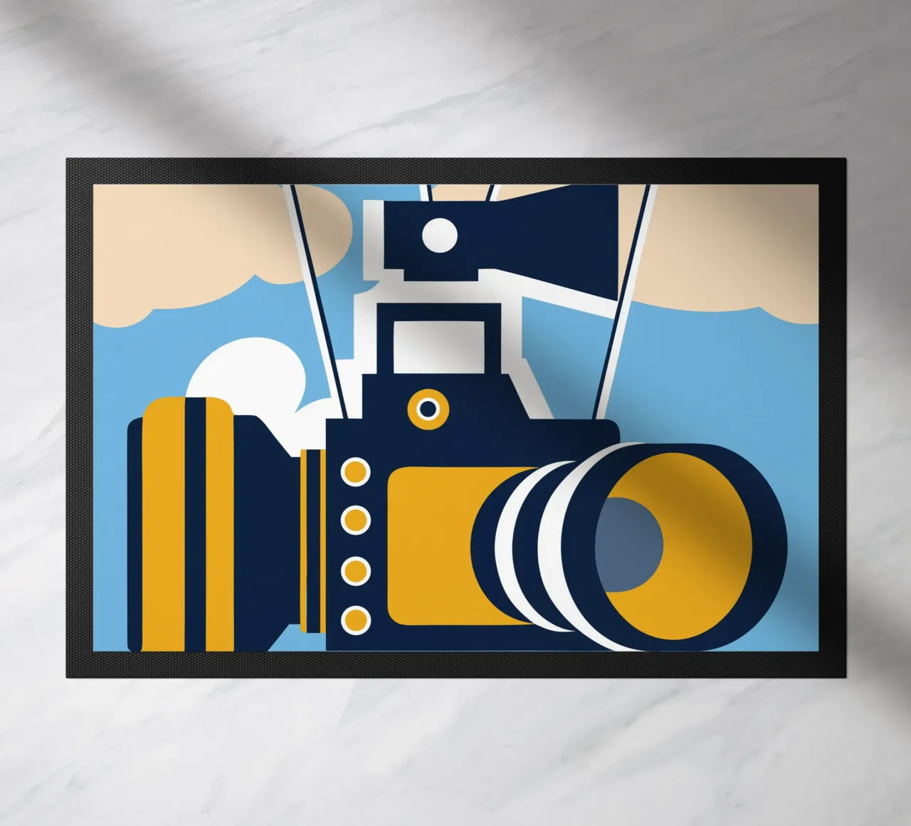 Floating Camera doormat by Jurshopp