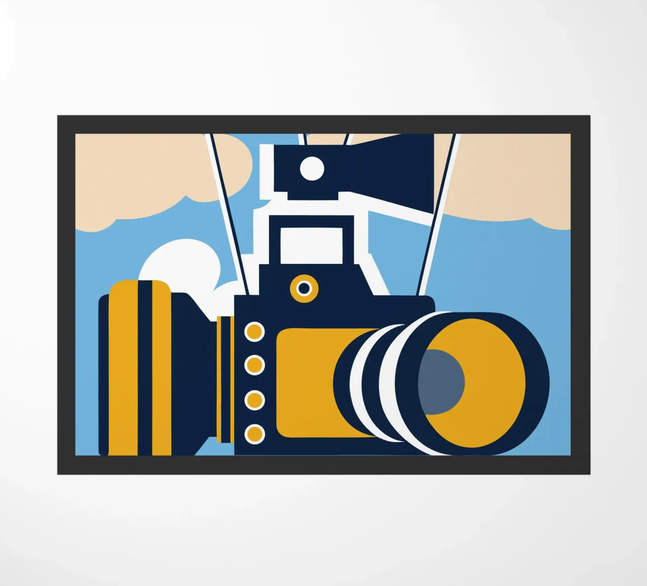 Floating Camera doormat by Jurshopp