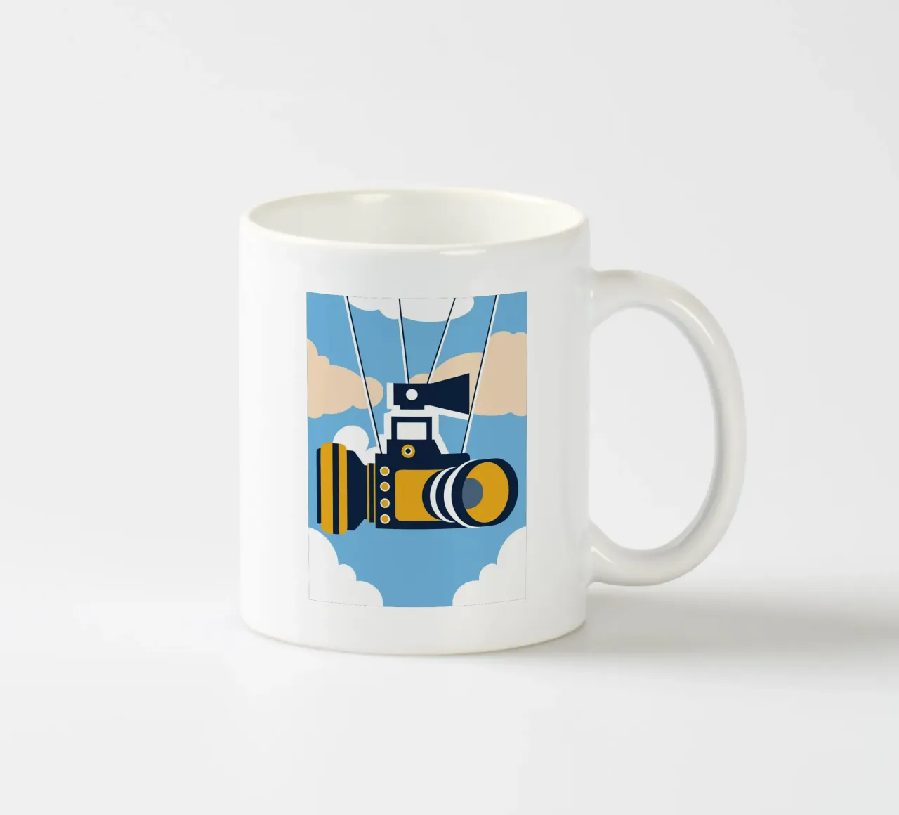 Floating Camera ceramic mug by Jurshopp