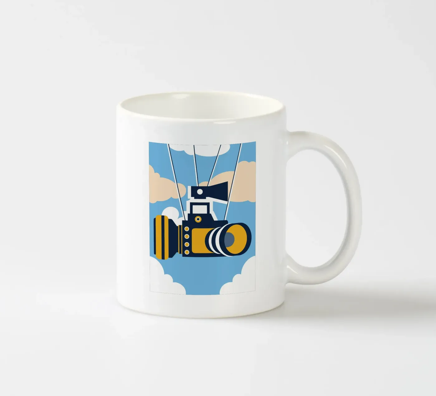 Floating Camera ceramic mug by Jurshopp
