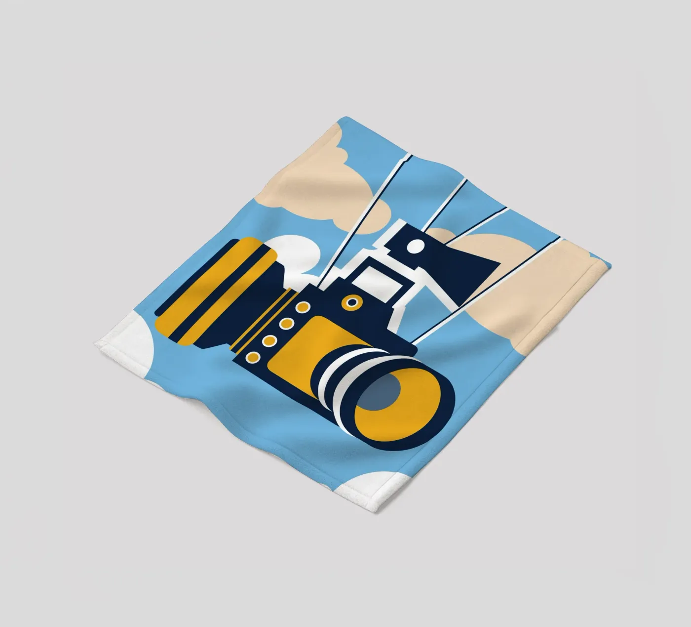 Floating Camera fleece blanket by Jurshopp