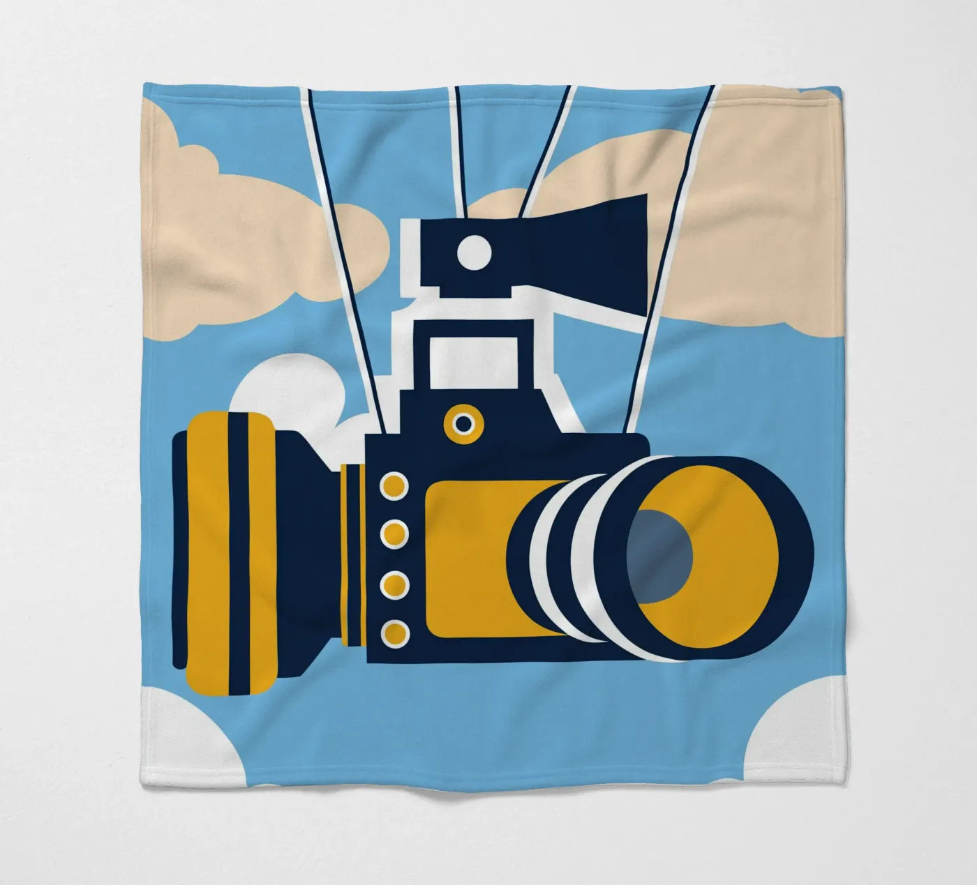 Floating Camera fleece blanket by Jurshopp