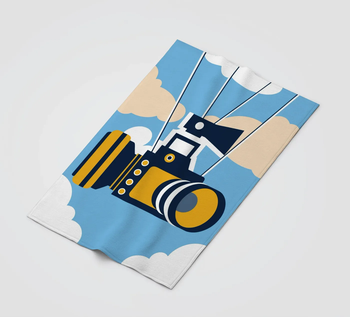 Floating Camera fleece blanket by Jurshopp