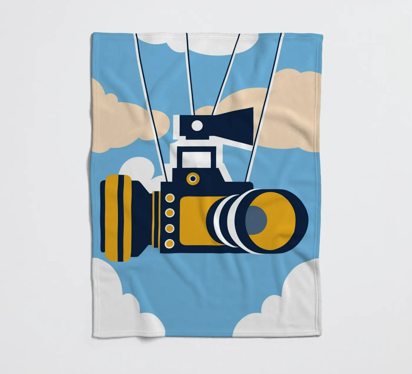 Floating Camera fleece blanket by Jurshopp