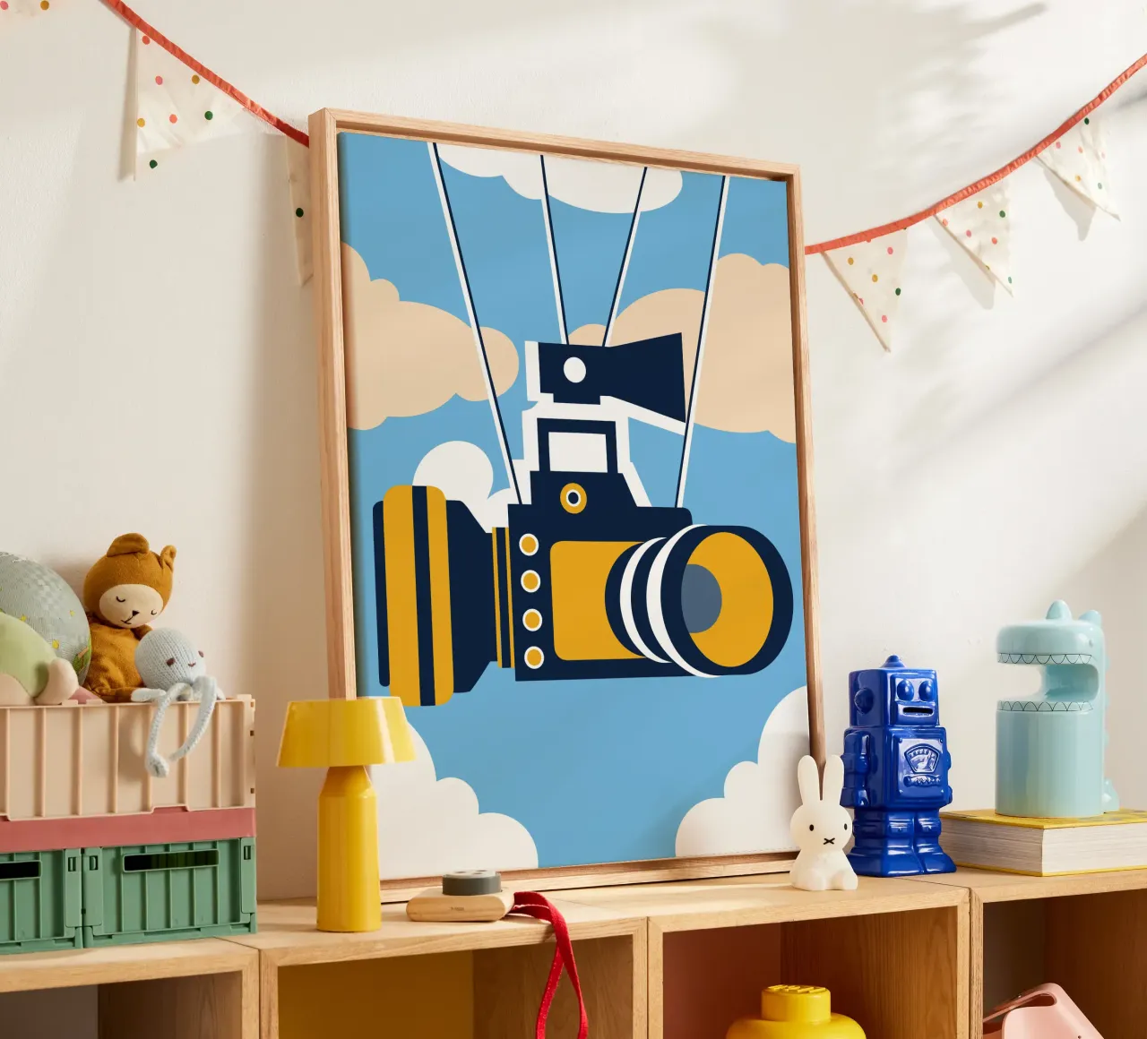 Floating Camera canvas by Jurshopp