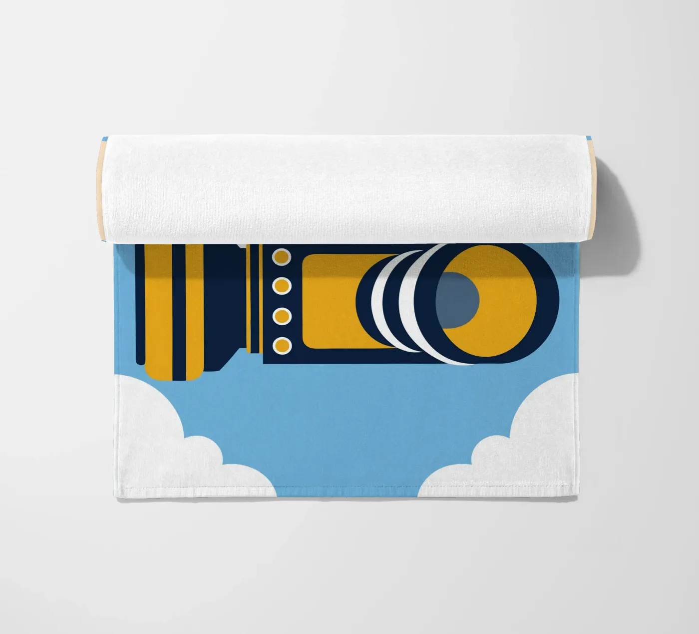 Zwevende camera strandhanddoek van Jurshopp