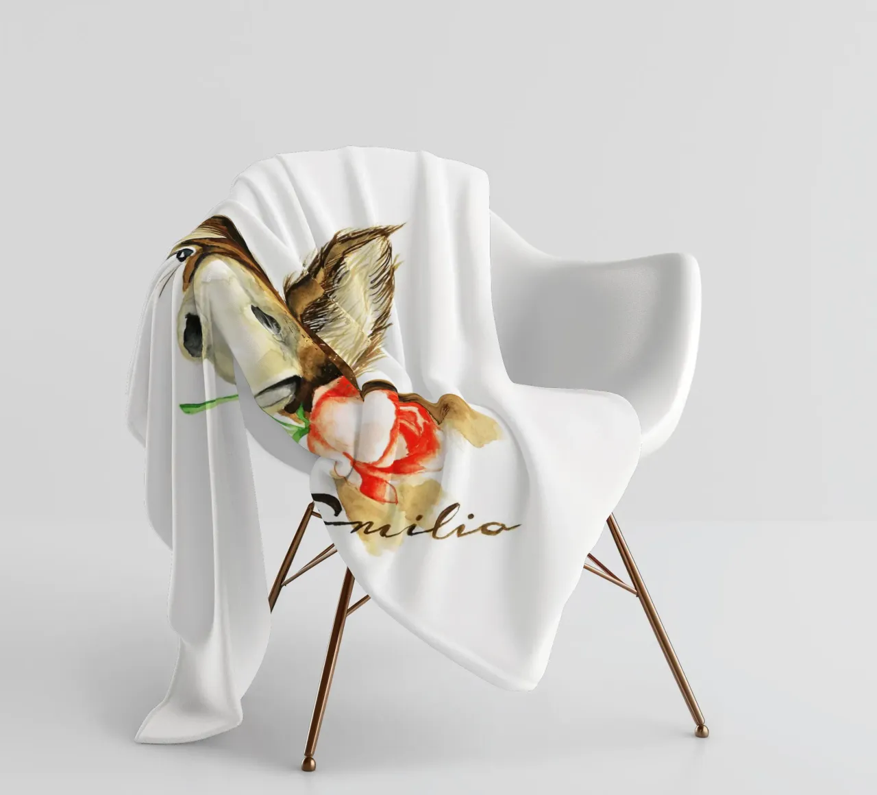 Emilio the Donkey coperta in pile da Nathys_illustration