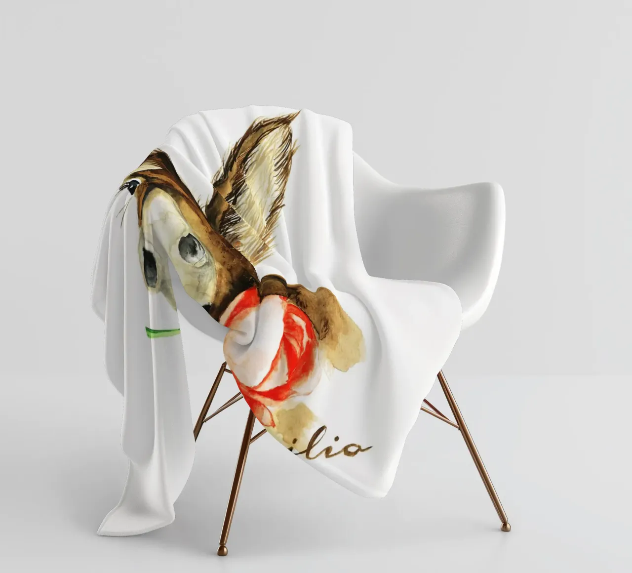 Emilio the Donkey coperta in pile da Nathys_illustration