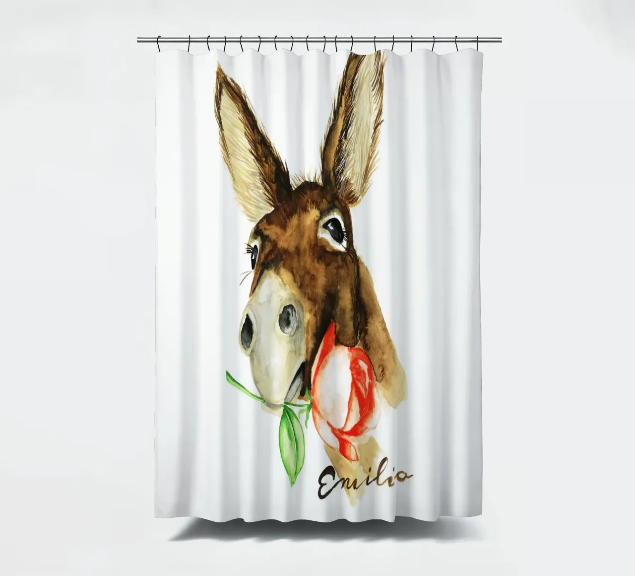 Emilio the Donkey tenda da doccia da Nathys_illustration