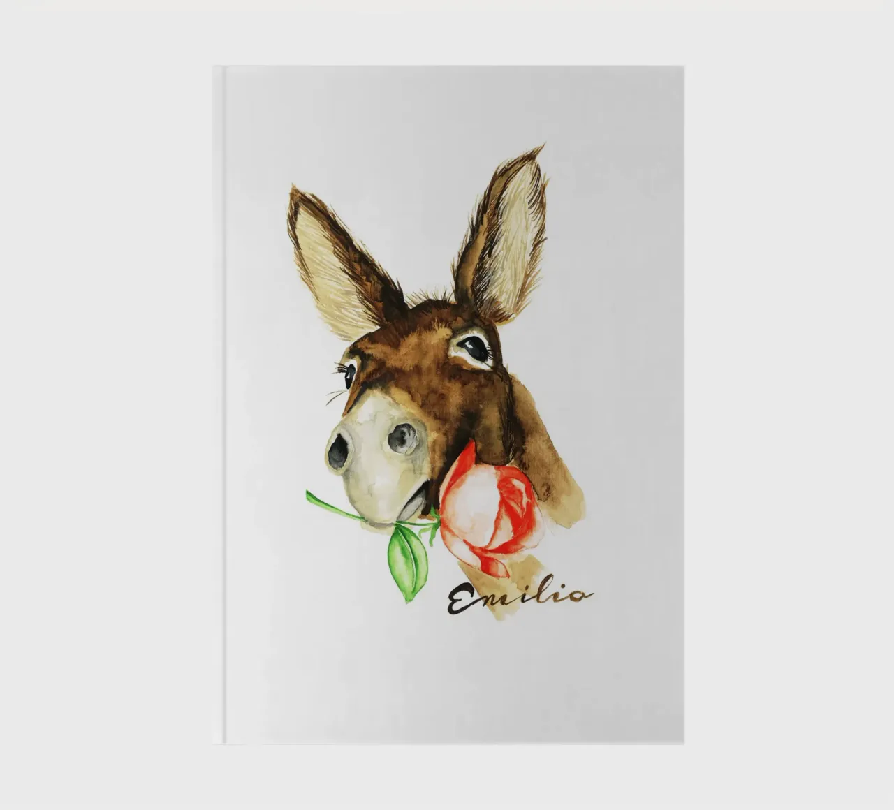 Emilio the Donkey notebook by Nathys_illustration