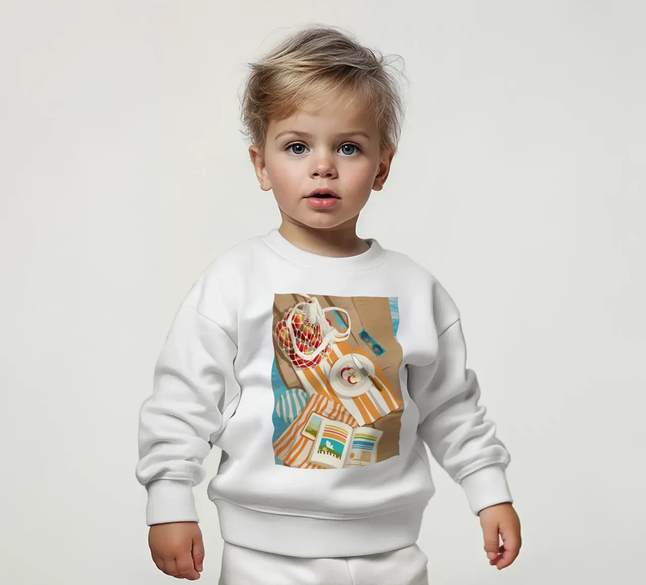 Momenti mattutini accoglienti felpa neonato da Sky Velour