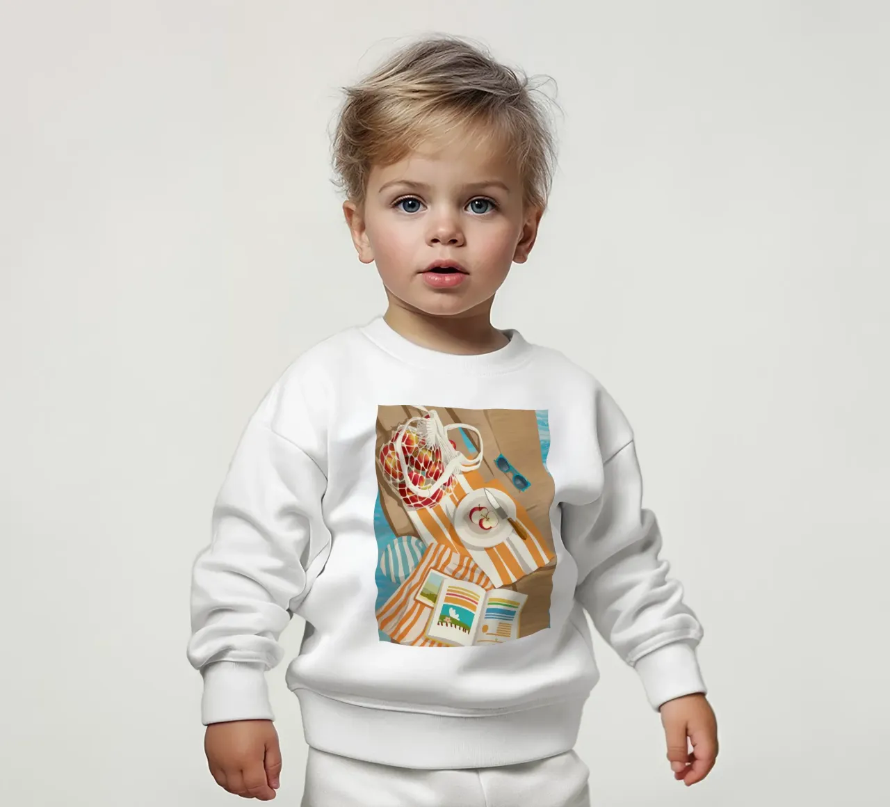 Momenti mattutini accoglienti felpa neonato da Sky Velour