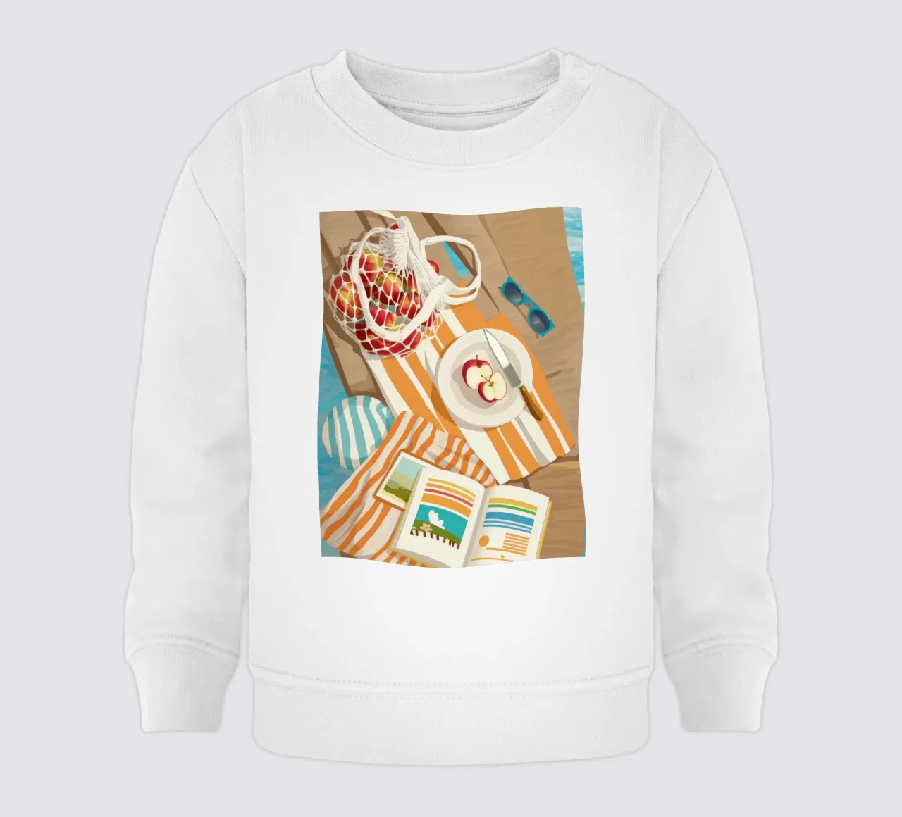 Momenti mattutini accoglienti felpa neonato da Sky Velour