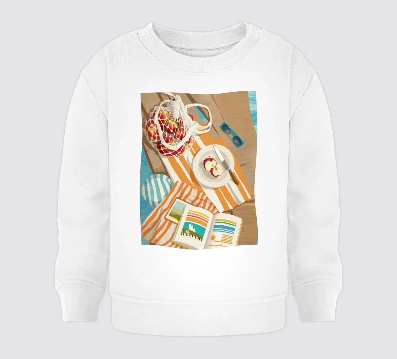 Momenti mattutini accoglienti felpa neonato da Sky Velour