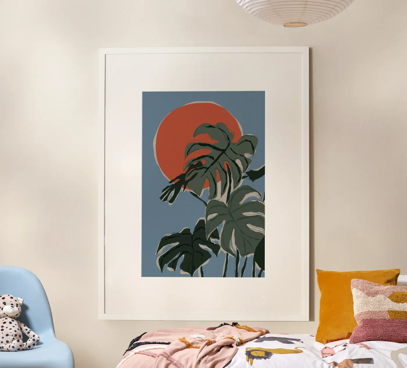 Monstera Sunset poster da treechild