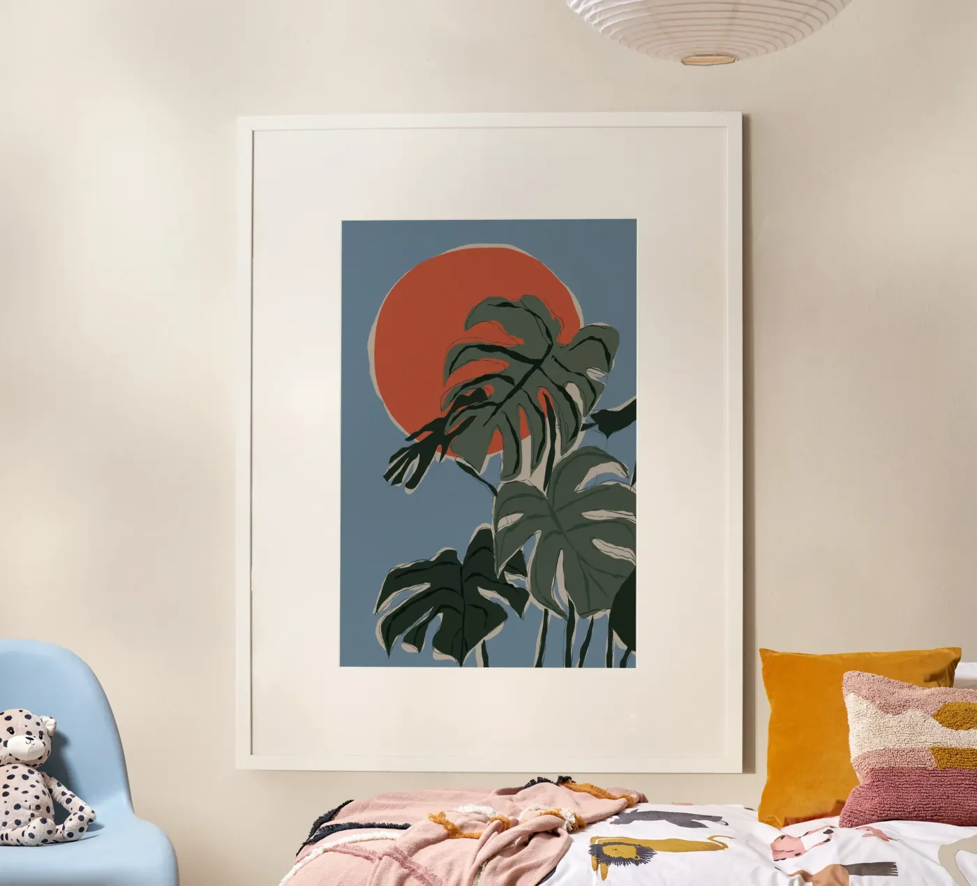 Monstera Sunset poster by treechild