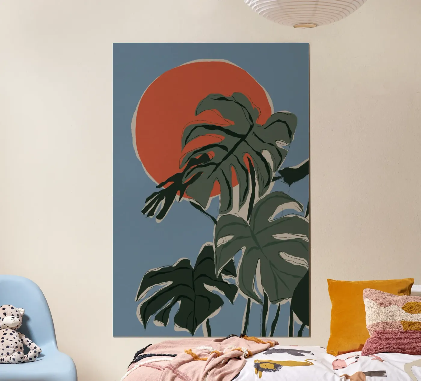 Monstera Sunset poster da treechild