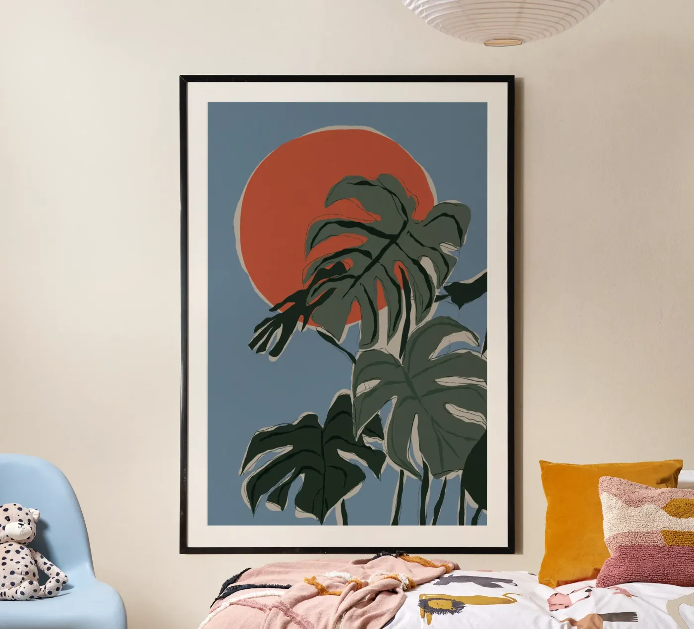 Monstera Sunset poster by treechild
