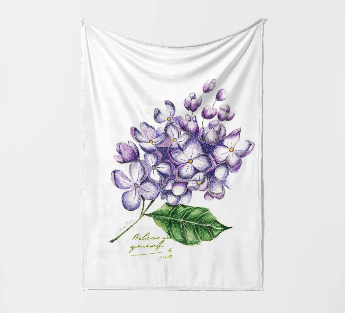 lilac fleecedeken van Nathys_illustration