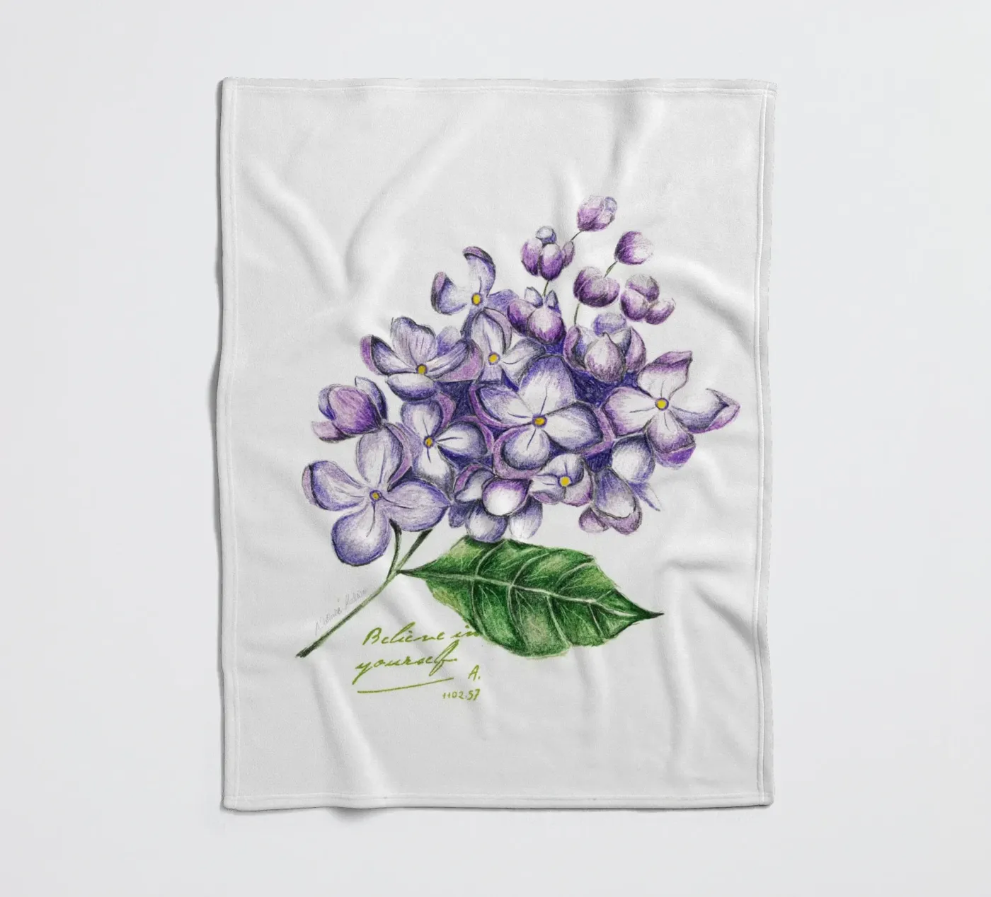 lilac fleecedeken van Nathys_illustration