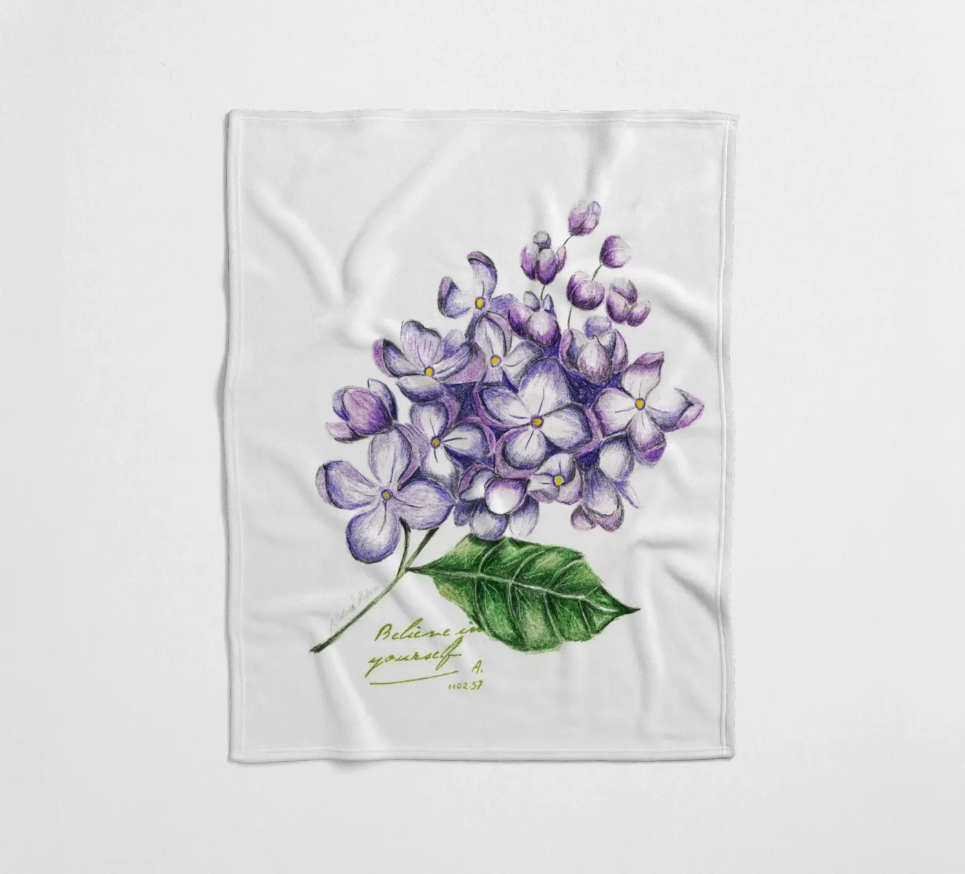 lilac fleecedeken van Nathys_illustration