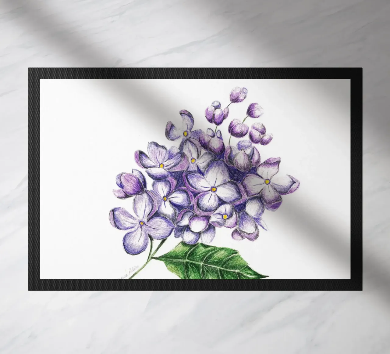 lilac doormat by Nathys_illustration