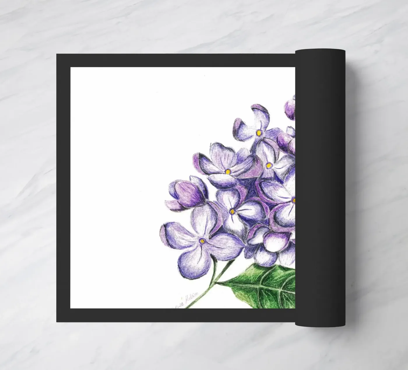 lilac deurmat van Nathys_illustration