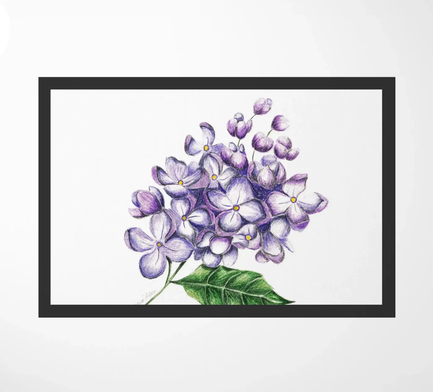 lilac deurmat van Nathys_illustration
