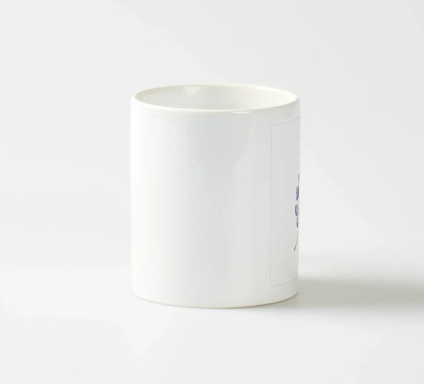 lilac ceramic mug by Nathys_illustration