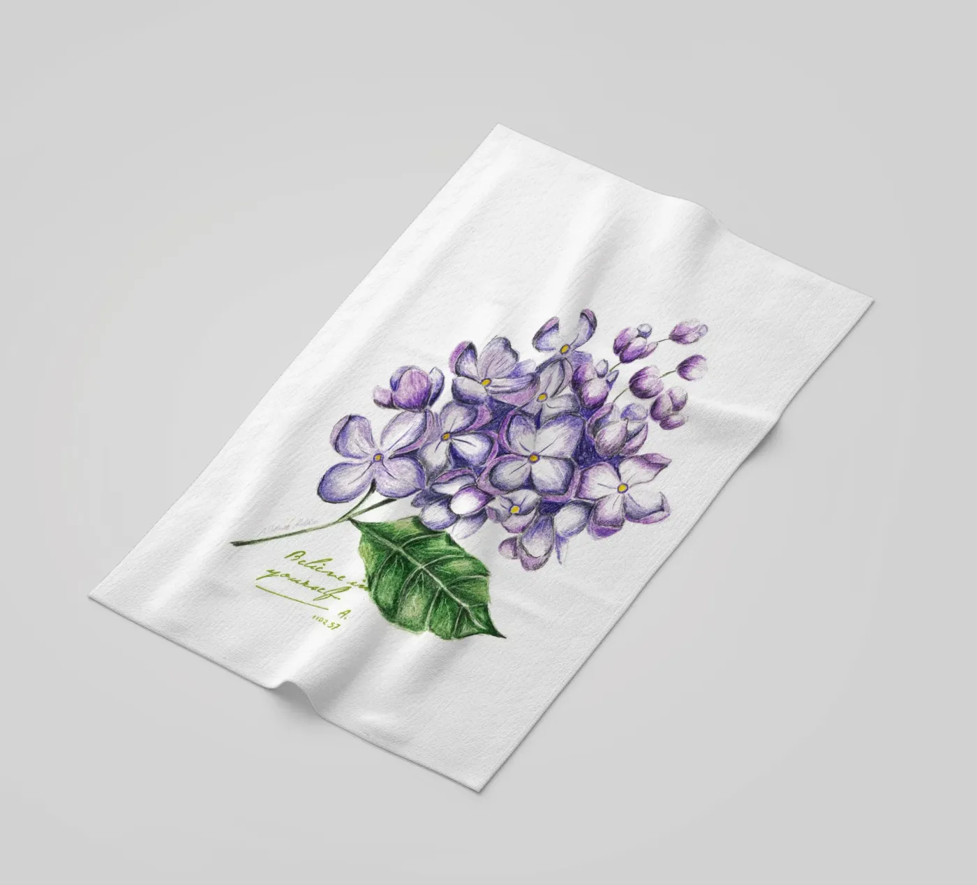 lilac strandhanddoek van Nathys_illustration