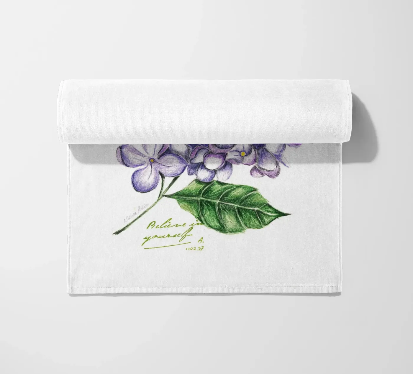 lilac strandhanddoek van Nathys_illustration