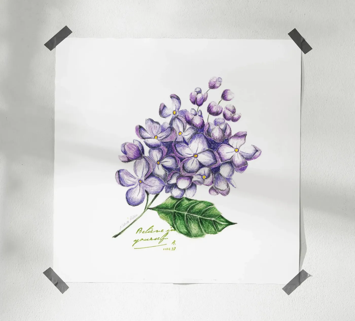 lilac poster van Nathys_illustration
