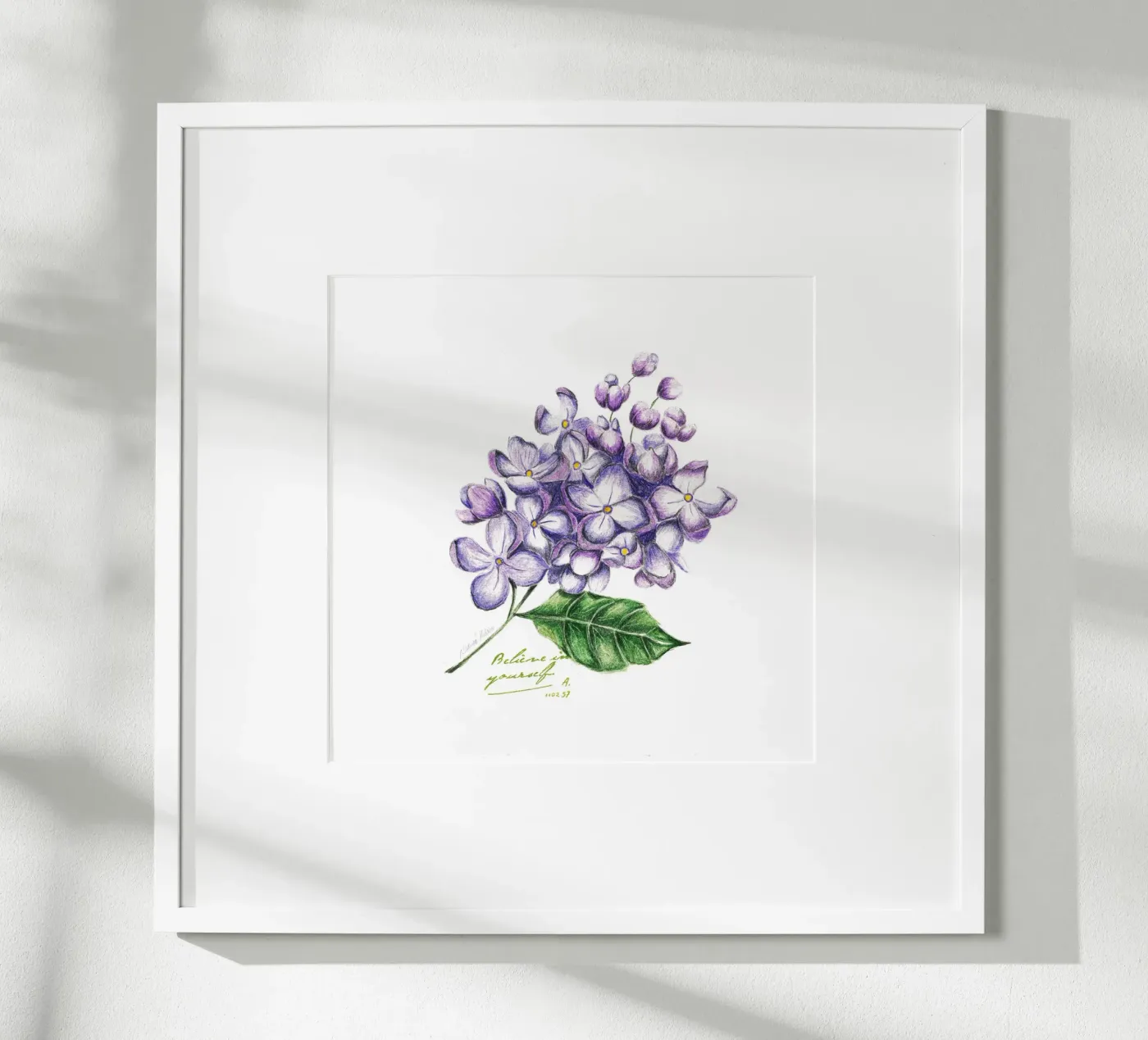 lilac poster van Nathys_illustration