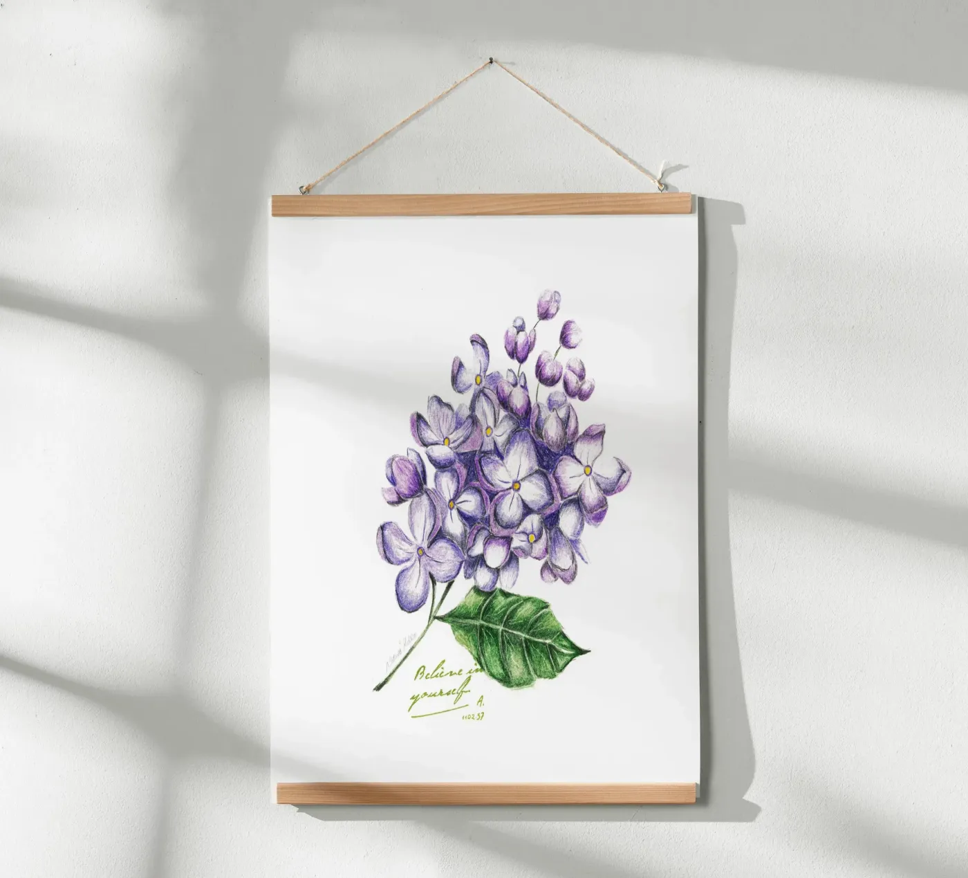 lilac poster van Nathys_illustration
