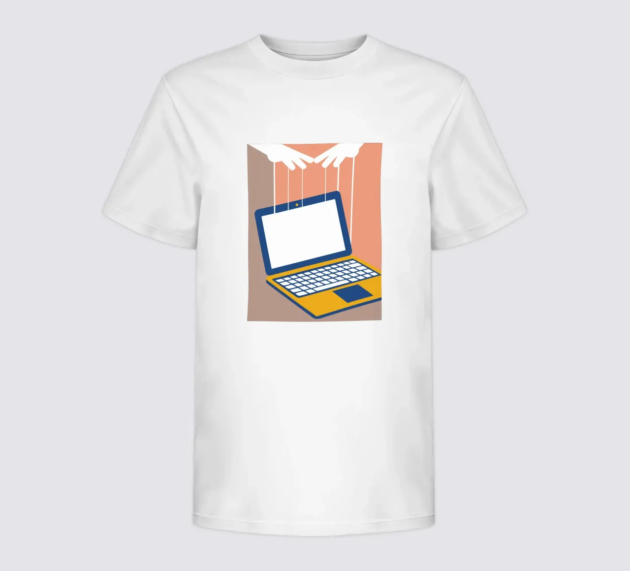 Laptop-Handpuppen Kinder T-Shirt von Jurshopp