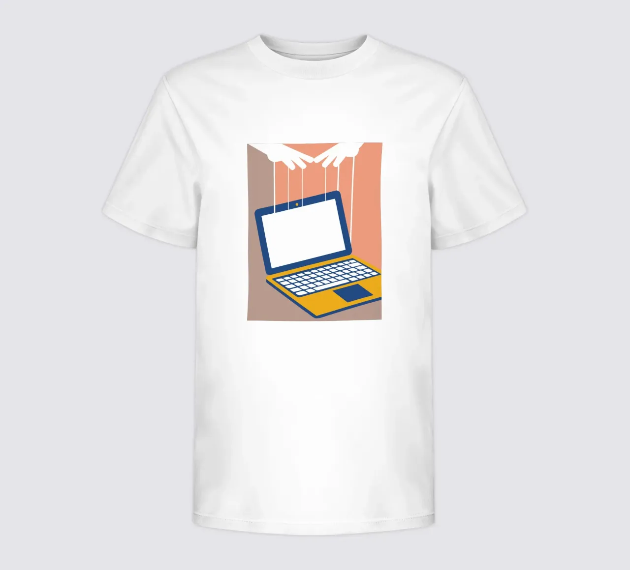 Laptop-Handpuppen Kinder T-Shirt von Jurshopp