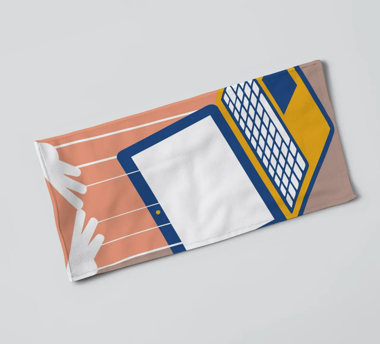 Laptop-Handpuppen Handtuch von Jurshopp