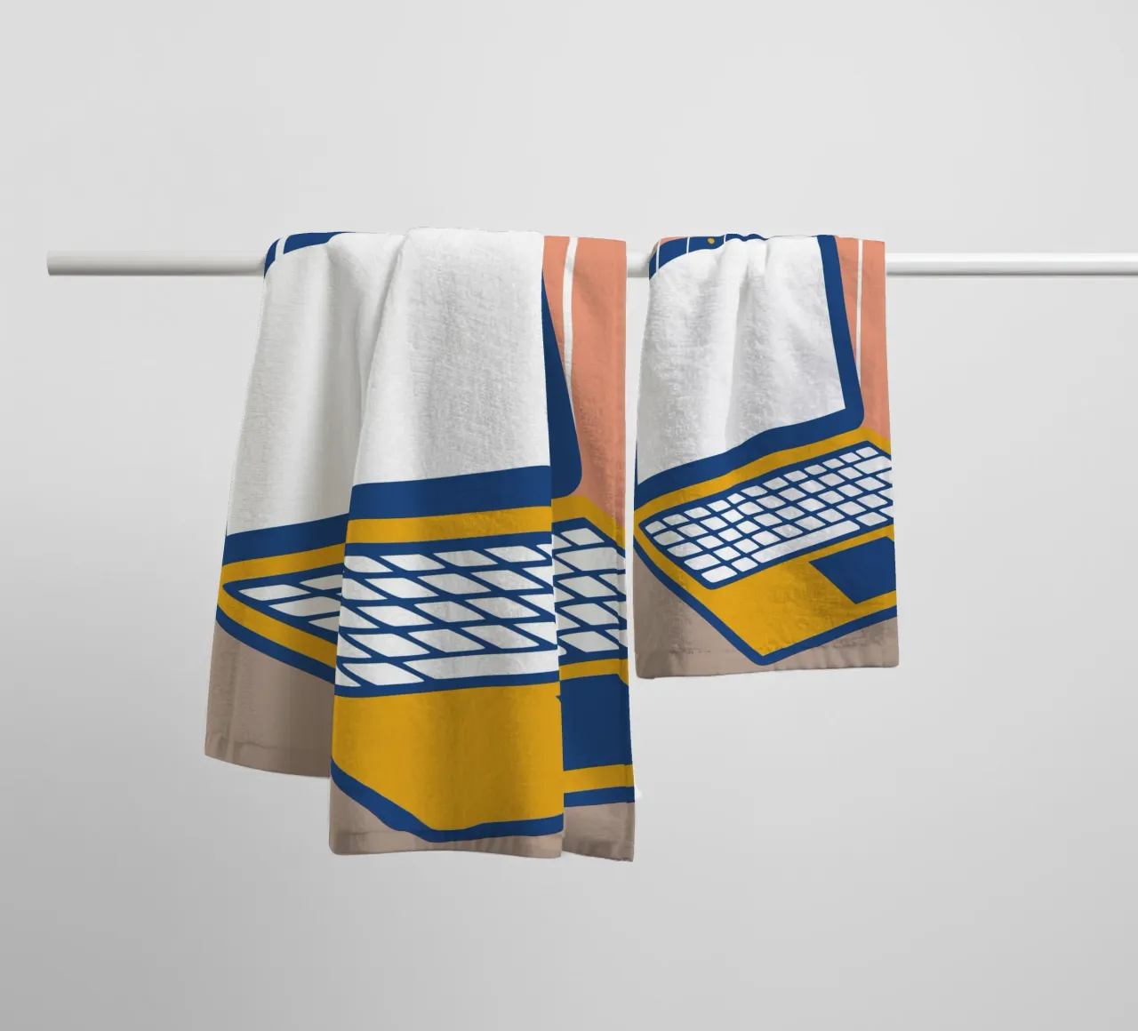 Laptop-Handpuppen Handtuch von Jurshopp