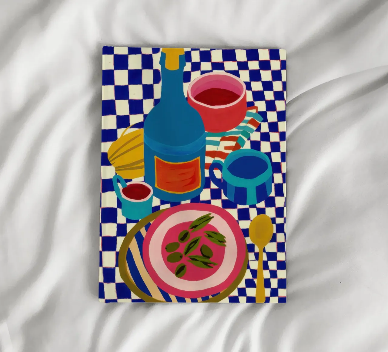 Checkered Picnic Delight notebook by Sky Velour