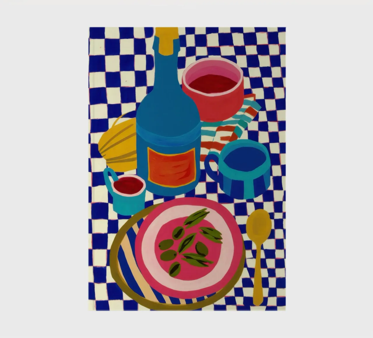 Checkered Picnic Delight notebook by Sky Velour