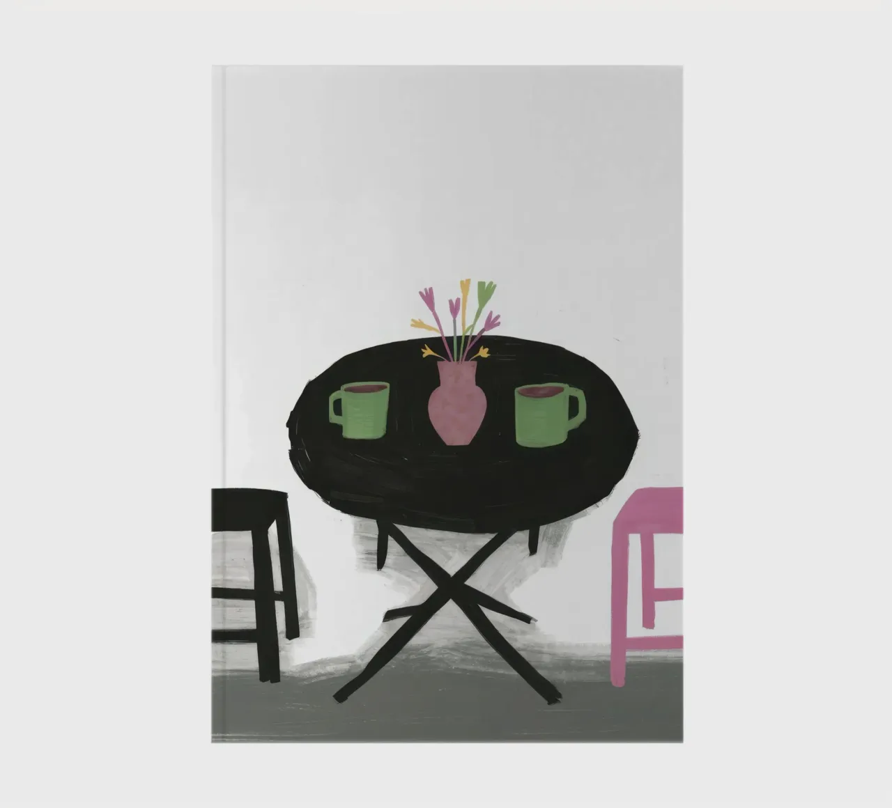 Minimalist Cafe Date notebook by Sky Velour