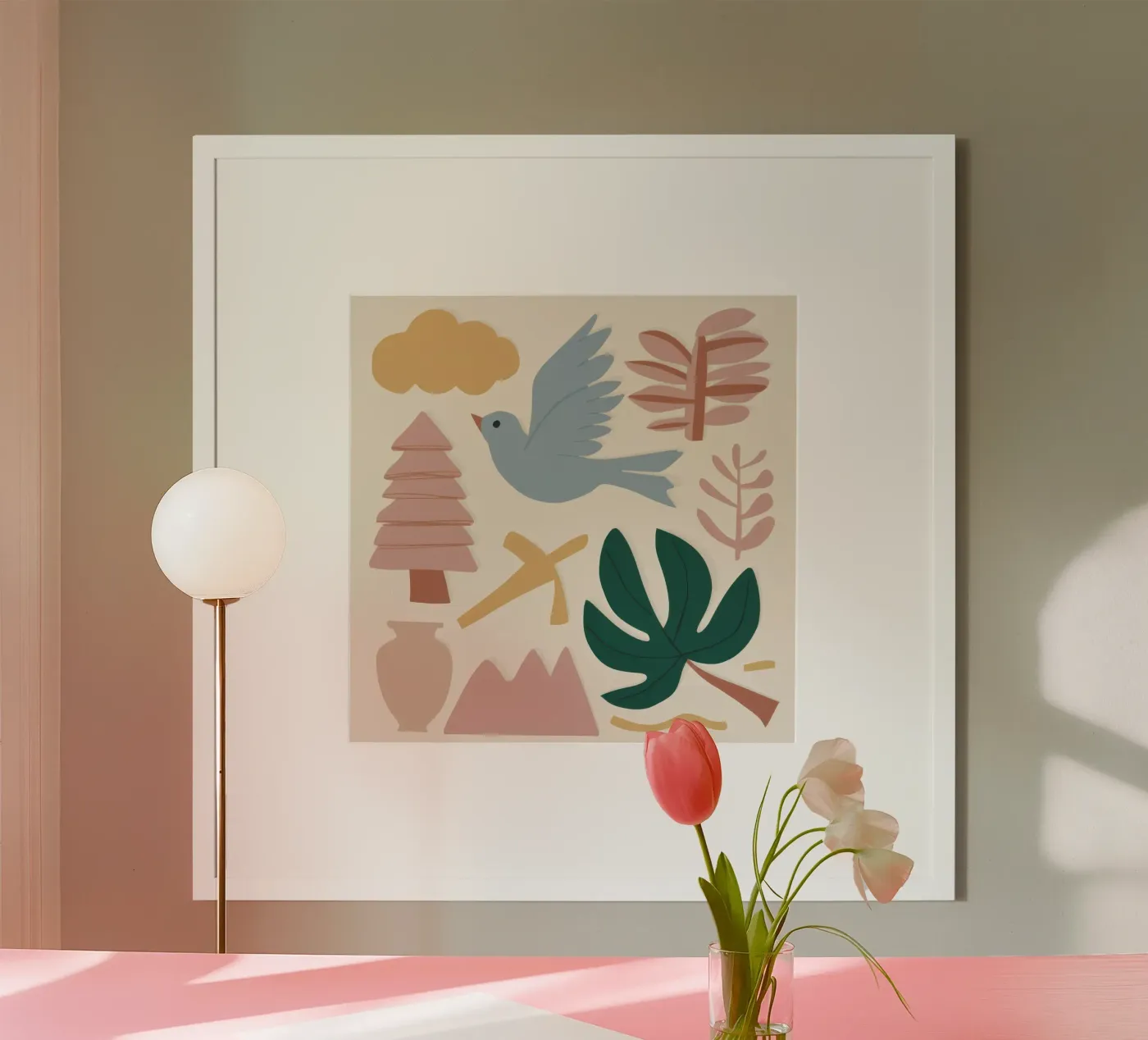 Pastel Folk Elements poster by Sky Velour