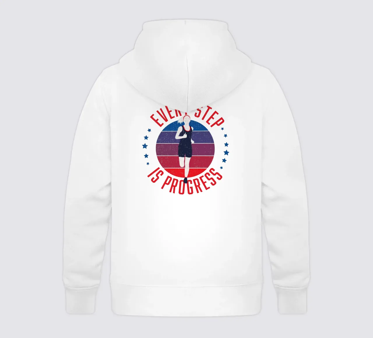 Ogni passo è un progresso. Slogan motivazionale per i runner. felpa bambino con cappuccio da CalliLetters