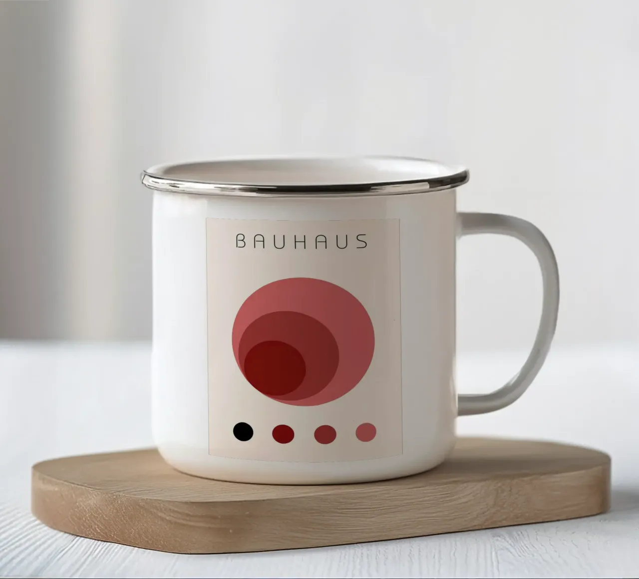 Armonia delle forme tazza in smalto da Cozy Vibes