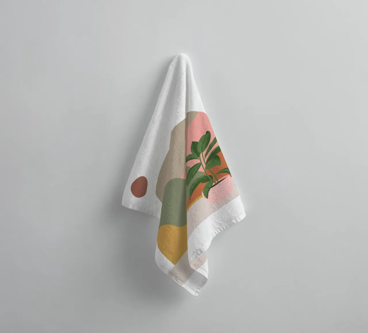 Abstrakte Terrakotta Handtuch von DesignArt